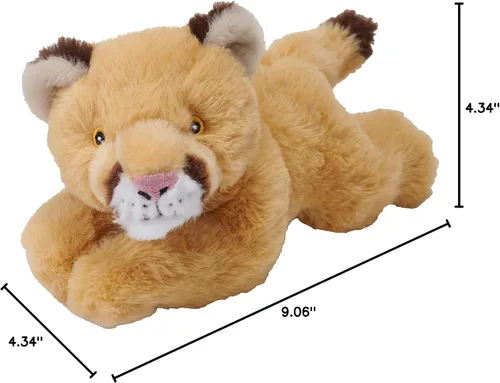 Miniatura 2 de Wild Republic Ecokins Mini león de montaña, animal de peluche, 8 pulgadas, regalo para niños, juguete de peluche, hecho de botellas de agua