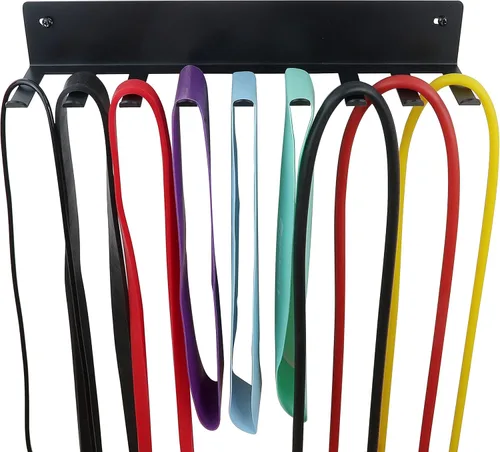 Miniatura 6 de Estante de almacenamiento multiusos para bandas de resistencia, correas, cuerdas de salto, rodillos de espuma, cadenas, cinturones