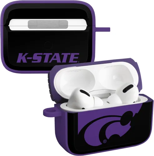 Miniatura 7 de Affinity Bands Kansas State Wildcats HDX Case Cover Compatible with Apple AirPods Gen 1 & 2 (Paint Stripe)