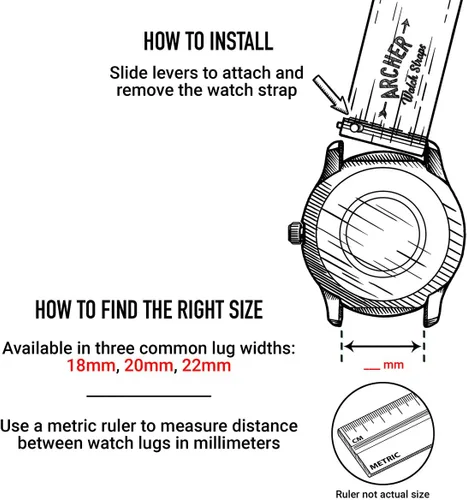 Miniatura 4 de Archer Watch Straps - Correas de reloj de liberación rápida de nailon de primera calidad