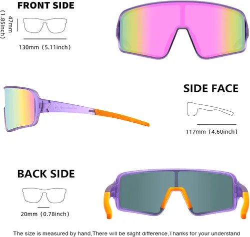 Miniatura 22 de MAXJULI Gafas de sol polarizadas para niños de 6 a 14 años, para deportes de béisbol al aire libre, ciclismo, protección UV400, 7705