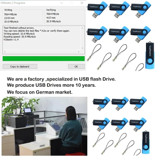 Miniatura 3 de lcwamy - Unidad flash USB de 8 GB, paquete de 15 unidades flash USB a granel USB2.0 8 GB Unidad flash a granel unidad de pulgar 15 unidades flash