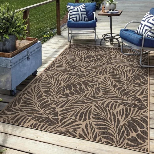 Miniatura 75 de Keen Home Design Alfombra para Terraza al Aire Libre - 5x8 Lavable para Interior/Exterior para Patio, Cocina, Balcón, Playa, Jardín, Terraza y Trend