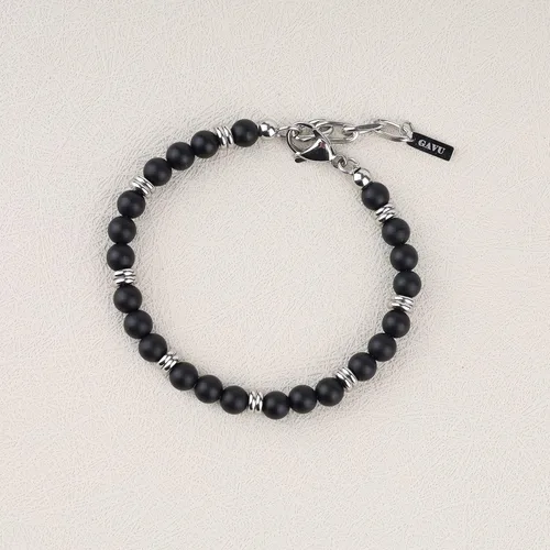 Miniatura 4 de GAVU Men's Stainless Steel Beaded Bracelet