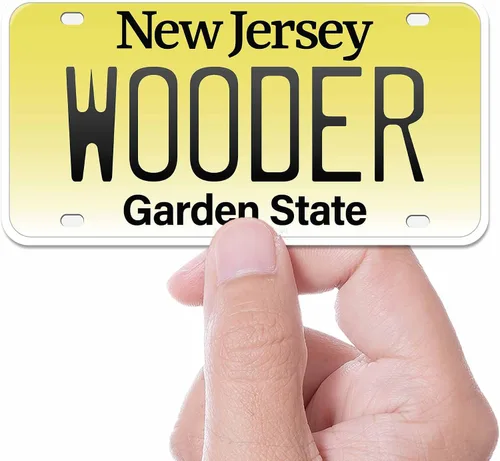 Wooder NJ - Adhesivo para placa de matrícula, divertidas calcomanías de Nueva Jersey, calcomanía de Filadelfia para Hydroflask, laptop, termo -