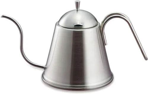 KOGU Shimomura Kettle - Olla de goteo para café ITTEKI [fabricada en Japón] Acero inoxidable, boca fina, compatible con inducción directa de fuego,
