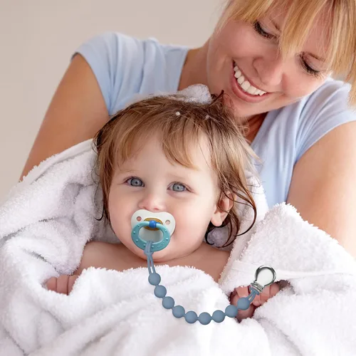 Miniatura 3 de Clips para chupetes para bebé, niña, niño, soporte de silicona para chupetes MAM, artículos esenciales para baby recién nacido, regalo de cumpleaños
