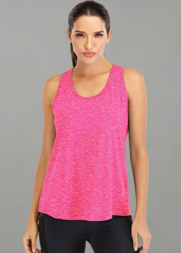 Miniatura 3 de ICTIVE - Camisetas sin magas para mujer, de ajuste holgado, espalda cruzada, de malla, para entrenamiento o correr