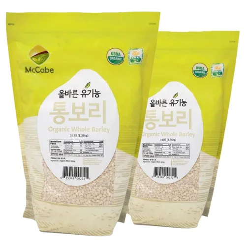 Miniatura 22 de McCabe Cebada perlada orgánica para bebé, grano de cebada perlada, certificado USDA y CCOF, producto de Estados Unidos, 3 libras (48 onzas)