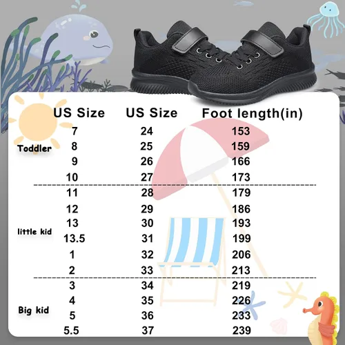 Miniatura 3 de BNV Zapatos deportivos para niños y niñas, unisex, ligeros, transpirables, atléticos, para correr, tenis, fitness, para niños pequeños, niños grandes