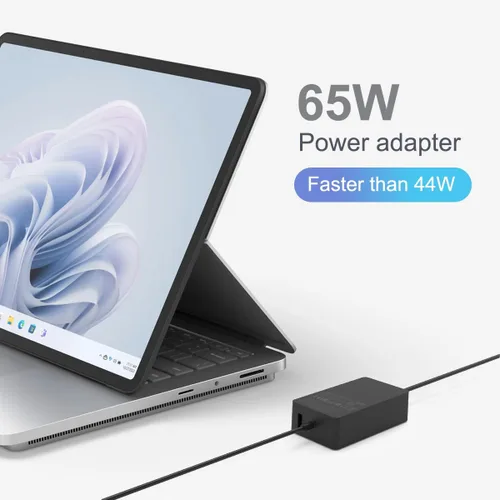 Miniatura 3 de Cargador de superficie de 65 W para Microsoft Surface Pro 10/9/8/7, Surface Laptop 6/5/4/3, Surface Book, Surface Go, adaptador de corriente