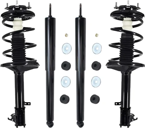 Miniatura 135 de Detroit Axle - Puntales y Amortiguadores para Chevy Traverse Buick Enclave GMC Acadia Saturn Outlook 2007-2012, 2 puntales delanteros con resorte