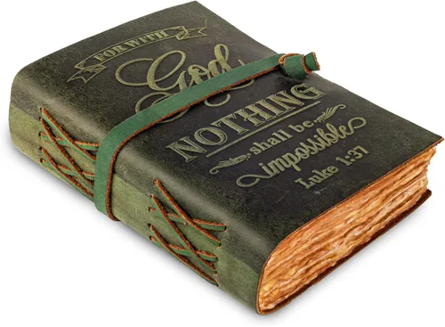 Miniatura 10 de LEATHER VILLAGE Diario bíblico vintage encuadernado en cuero, hecho a mano, diario antiguo de oración cristiana en relieve para mujeres y hombres