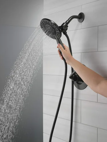 Miniatura 3 de Arvo Serie 14 Grifo de ducha de un solo mango y grifo de baño generalizado Nicoli de 3 agujeros, grifo de baño negro mate, grifo de lavabo de baño
