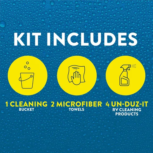 Miniatura 2 de Kit de detalles RV de 7 piezas, contiene lavado y cera de RV, limpiador de superficies suaves y vinilo, limpiador de superficies duras, spray