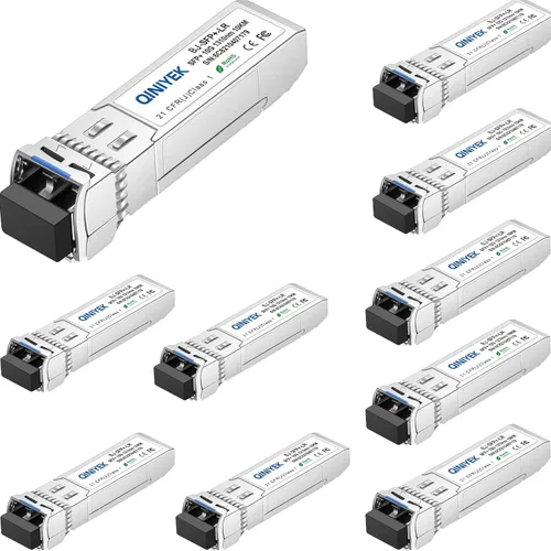 Miniatura 10 de Paquete de 2 transceptores 10GBase-LR SFP+, módulo LC dúplex SFP+ monomodo 10G, compatible con Cisco SFP-10G-LR, Ubiquiti UF-SM-10G, Meraki, X2