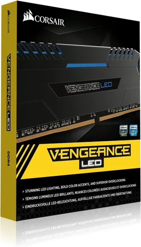 Miniatura 4 de Corsair Vengeance LED de 16GB (2x8GB) DDR4 3000 (PC4-24000) C15 para sistemas DDR4 - memoria para computadora LED azul (CMU16GX4M2C3000C15B)