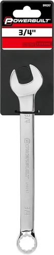 Miniatura 6 de Powerbuilt Llave combinada SAE de 3/4 pulgadas, caja de doble extremo de 12 puntos y extremo abierto, pulido de desplazamiento de 15 grados - 644147