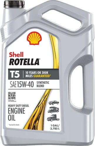 Miniatura 10 de Shell Rotella T5 Synthetic Blend 15W-40 Aceite de Motor, 1 Galón (Paquete de 3)