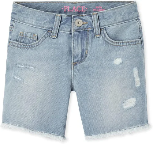 Miniatura 17 de Pantalones cortos midi de mezclilla