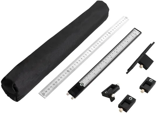Miniatura 7 de Joywayus Taladro punzón localizador gabinete Hardware Jig nueva plantilla negra carpintería herramienta de perforación precisa