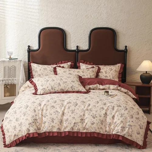 Miniatura 23 de Polka Dot Twin XL Duvet Cover Pink Zipper Twin XL Comforter Cover Cotton Double Gauze Cute Soft Duvet Cover Set with 2 Pillowcases Boho Girls