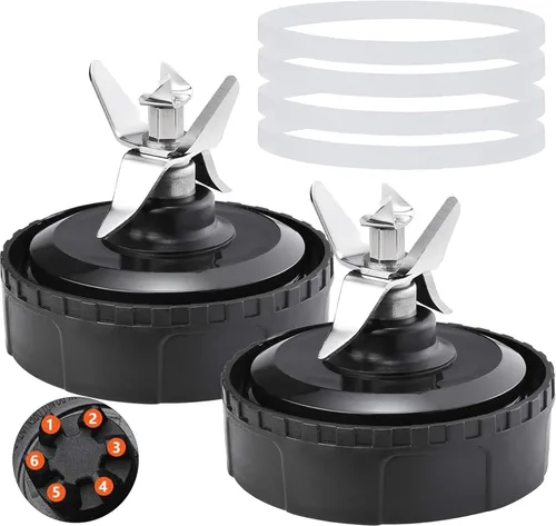 Miniatura 12 de Vasos de licuadora aptos para Ninja, piezas de repuesto de vasos de 16 onzas con tapas, accesorios de licuadora compatibles con Nutri Ninja Auto IQ