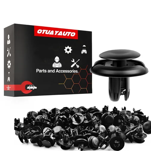 Miniatura 8 de OTUAYAUTO 10184895 140 clips de retención de remaches de plástico para puerta de parachoques de guardabarros de repuesto para Jeep Wrangler 07-20