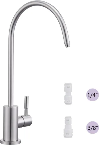Miniatura 13 de Tohlar Grifo de Agua Potable para Fregadero de Cocina, Grifos de Agua Filtrada Dorados Grifo de Ósmosis Inversa Libre de Plomo Sistema de Filtración