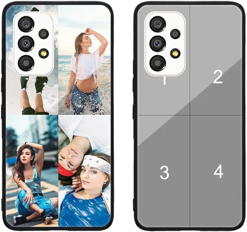 Miniatura 590 de Funda de teléfono personalizada para Samsung Galaxy S22+ / S22 Plus 5G, funda de TPU suave de vidrio templado antiarañazos personalizada con foto