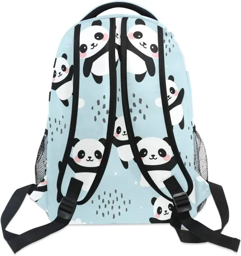 Miniatura 5 de ATTX Linda mochila con diseño de panda para niños y niñas, Panda-h, Ciclismo