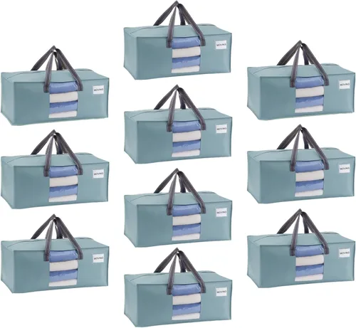 Miniatura 9 de VENO Paquete de 4 bolsas de mudanza resistentes, bolsas de embalaje transparentes para una fácil visibilidad, alternativa a las cajas de mudanza