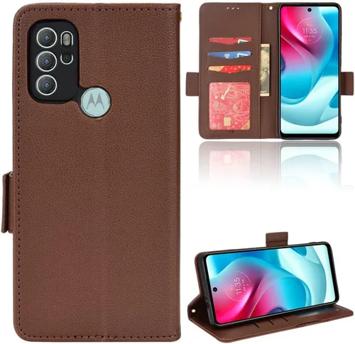 Miniatura 18 de Funda de piel sintética compatible con Motorola Moto E22 4G, funda de piel sintética compatible con Motorola Moto E22i 4G, color negro