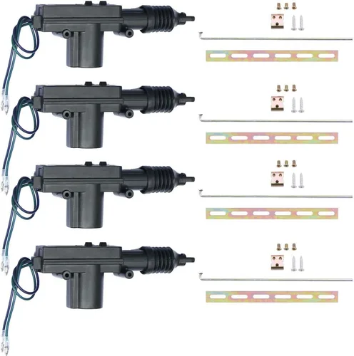 Miniatura 8 de ESUPPORT Motor resistente universal del alambre 12V del alambre 12V del actuador de la cerradura de puerta del poder más elevado del coche