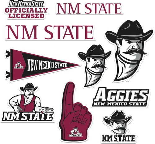 Miniatura 51 de Mississippi State University - Paquete variado de 10 calcomanías de vinilo grandes de lujo, para laptop, botella de agua, álbumes de recortes