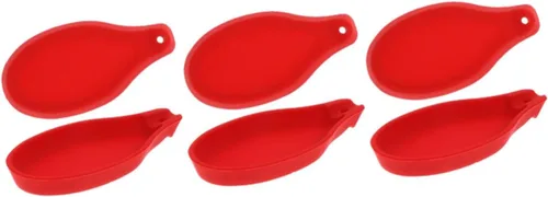Miniatura 11 de Cabilock 2 soportes de silicona para cucharas y almohadillas de almacenamiento de utensilios de cocina para estufa, sin diseño, ideal para cuchara