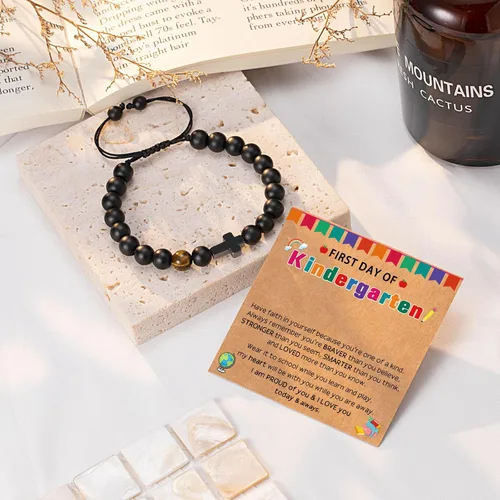 Miniatura 4 de ORISPRE Pulsera de cruz para hombre, regalo para hombre, para hijo, nieto, papá, marido, padrino, hombres, cumpleaños, graduación, jubilación