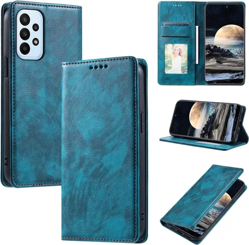 Miniatura 46 de Funda de cuero compatible con Google Pixel 7, compatible con Google Pixel 7 5G GVU6C GQML3 Flip Folio PU Funda de cuero negro