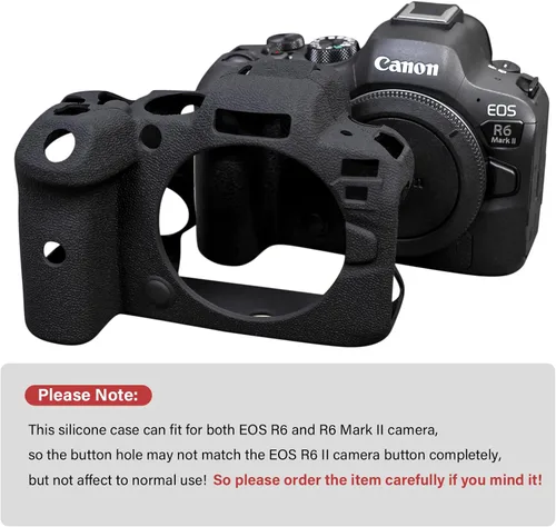 Miniatura 2 de MUZIRI KINOKOO EOS R6/R6 II - Funda protectora compatible con cámara Canon EOS R6/EOS R6 II/EOS R6 Mark II, funda de silicona suave para cámara