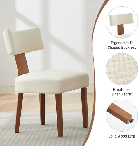 Miniatura 8 de Juego de mesa de comedor ovalada extensible de 59 a 90 pulgadas con 4 sillas de comedor con respaldo en T para 4 personas, moderna mesa de comedor