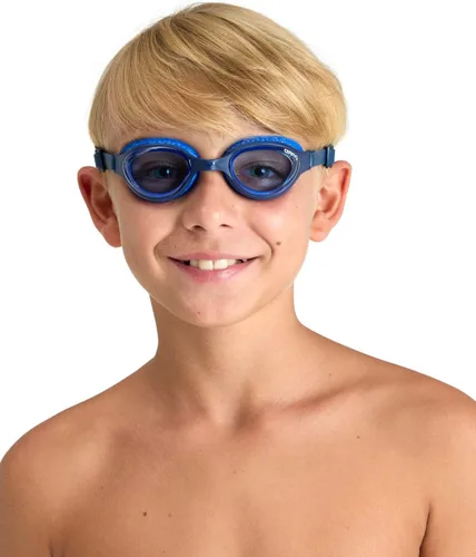 Miniatura 5 de ARENA Unisex Kids Junior Air Mirror Swim Goggles for Swimming Ages 6 to 12 Air Seals Anti-Fog Coated Lens Adjustable Strap Azul/Azul