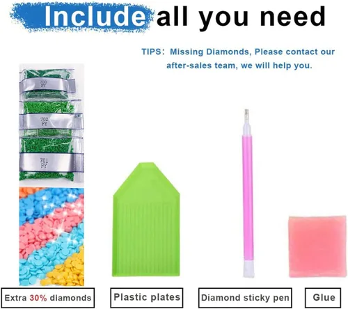 Miniatura 7 de Yanfairy Kits de pintura artística de diamantes para adultos, pintura de puntos de diamante de taladro completo de mariposa para principiantes