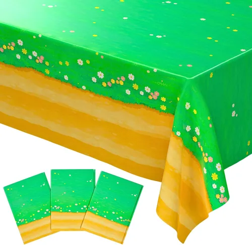 Miniatura 24 de Blue Orchards Fundas de mesa de caramelo (paquete de 3) – 54 x 108 pulgadas XL – Mantel, suministros de fiesta, decoraciones, fiesta de cumpleaños