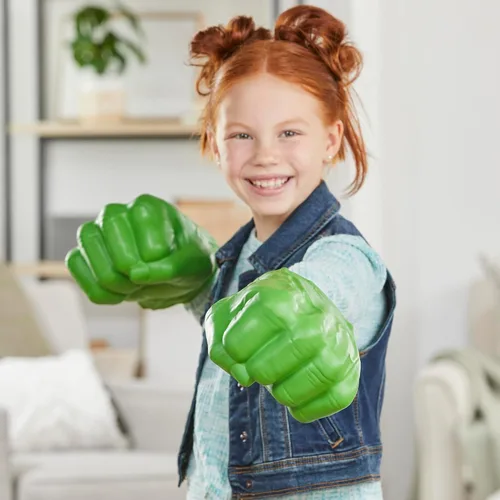 Miniatura 8 de Marvel Puños de Hulk Gamma Smash, juguete de espuma suave para juegos de rol, juguetes de superhéroes de los Vengadores para niños de 5 años