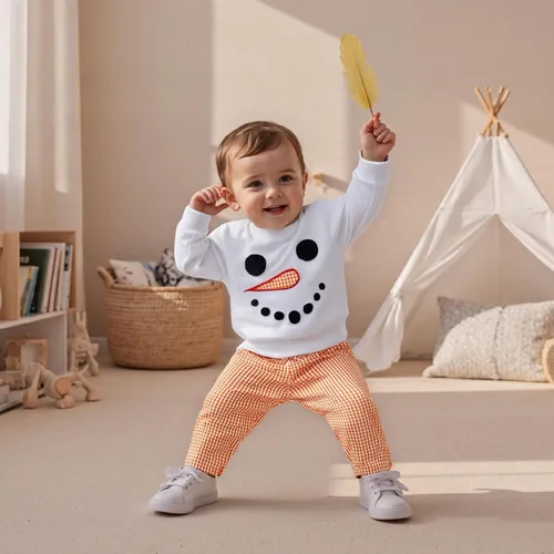 Miniatura 148 de Conjunto de camisa larga y divertida para bebé niño y niña, ropa de primera Navidad, 6, 12, 18, 24 meses, 2T