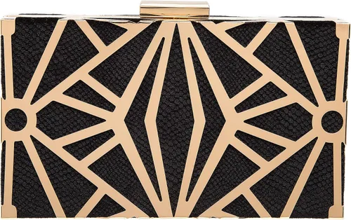Miniatura 18 de CARIEDO Bolso Elegante de Noche para Mujer, Elegante Bolso de Mano de Terciopelo Exquisito, Bolso de Metal Hueco, para Promesa, Boda, Fiesta