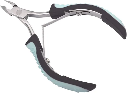 Miniatura 7 de IVON - Corta cutículas, pinza profesional antideslizante de acero inoxidable Verde