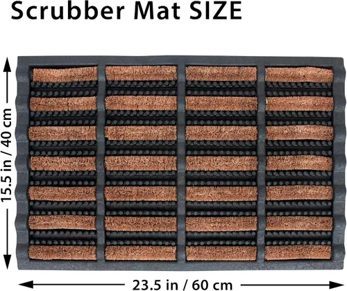 Miniatura 3 de FOOTMATTERS Ninamar Alfombrilla Bandeja Raspadora de Barro – 24 x 16 pulgadas