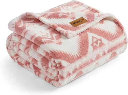 Miniatura 10 de Wrangler - Manta, ropa de cama de felpa suave, decoración occidental para la cama o el sofá (Colt naranja brillante, 50 x 60 pulgadas)