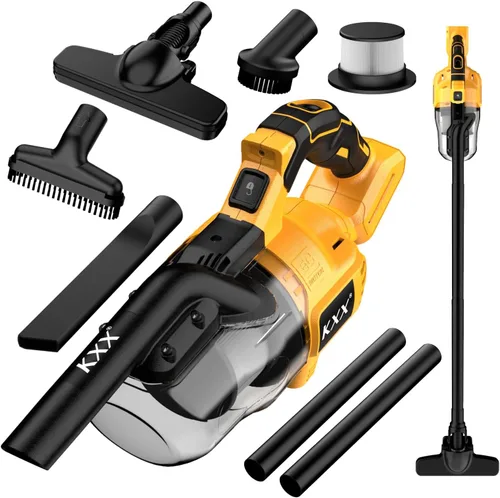 Aspiradora inalámbrica para batería Dewalt de 20 V, aspiradora eléctrica de mano 5 en 1 con potente motor de 500 W, aspiradora de mano portátil de